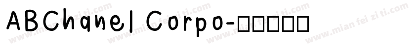 ABChanel Corpo字体转换